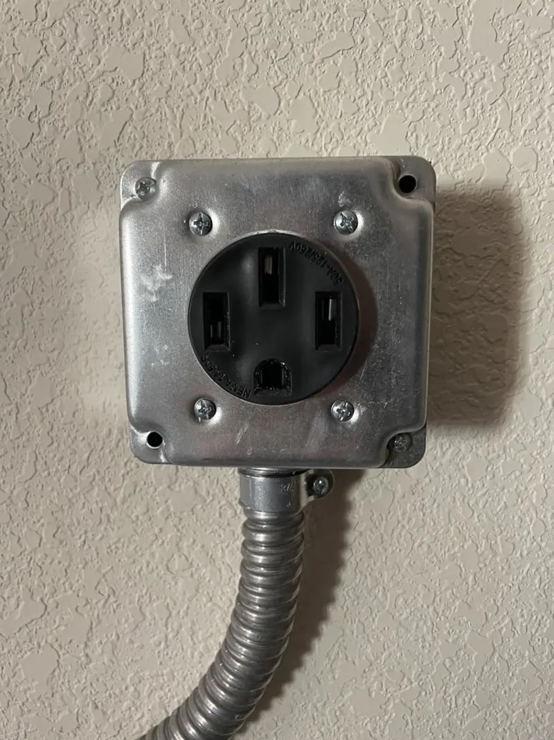 NEMA 14-50 outlet installed for Smart Home Electrical in Idabel